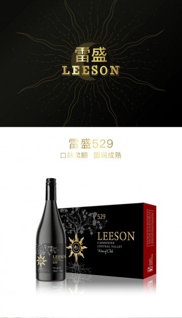 雷盛红酒529智利干红葡萄酒