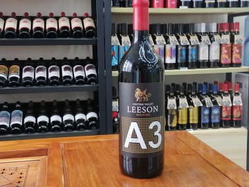 雷盛红酒A3智利珍藏大瓶蜡封干红葡萄酒